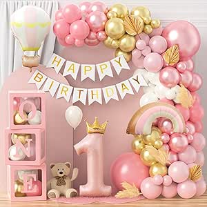 Decoración temática Barbie rosa pastel